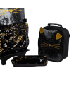 16 Inch Trolley Bag 3 Pcs Set - Black Kitty